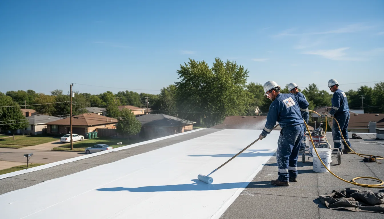 Commercial roof coating in Hazlet, NJ near me